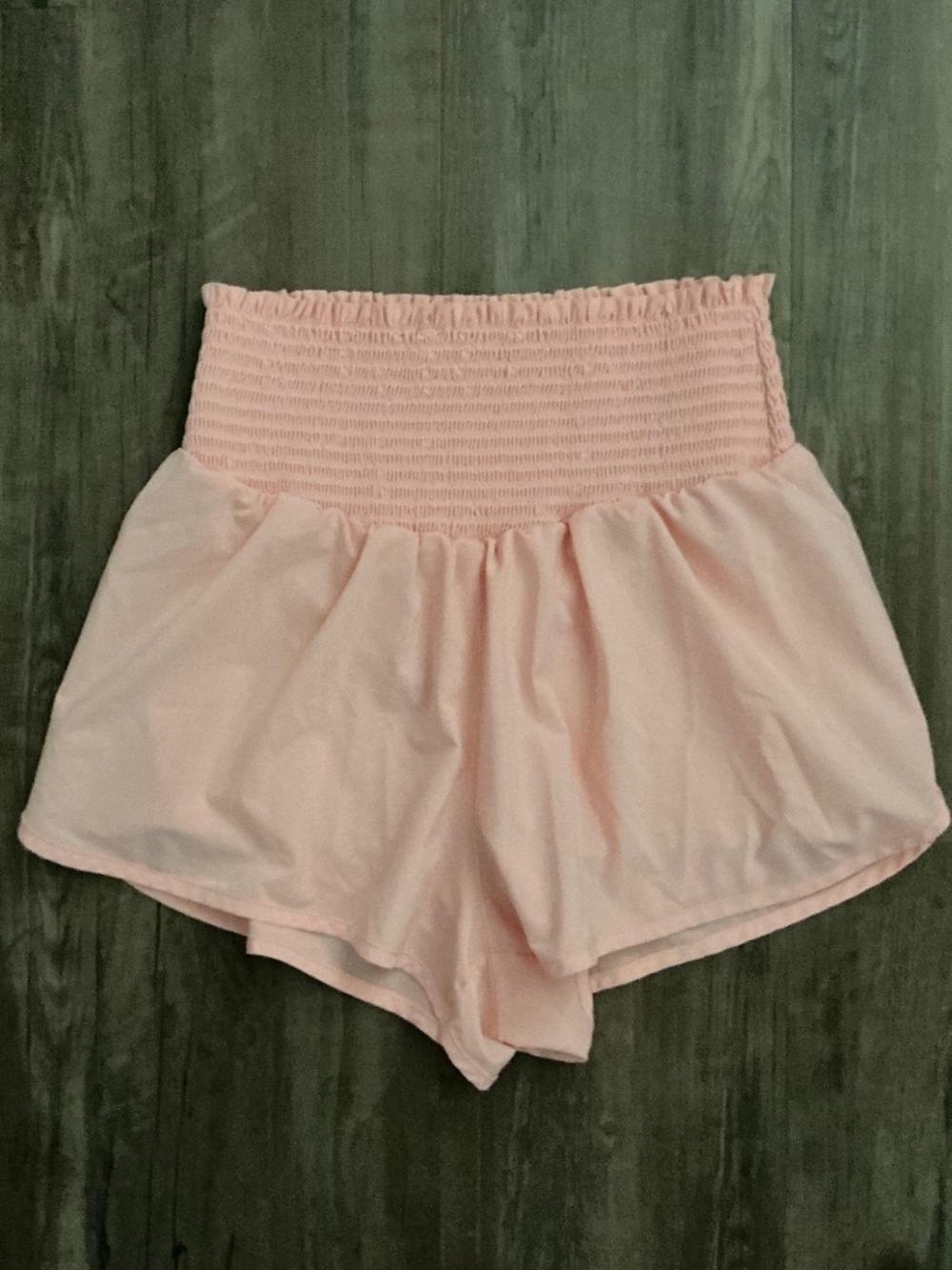 OFFLINE by Aerie Real Me Smocked Running Shorts, size M